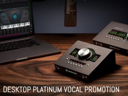 Desktop platinum vocal promotion voor Apollo X4 en Apollo Twin