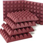 Auralex Acoustics 4" Studiofoam Pyramids Burgund