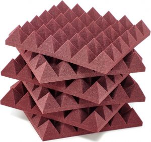 Auralex Acoustics 4" Studiofoam Pyramids Burgund - Afbeelding 2