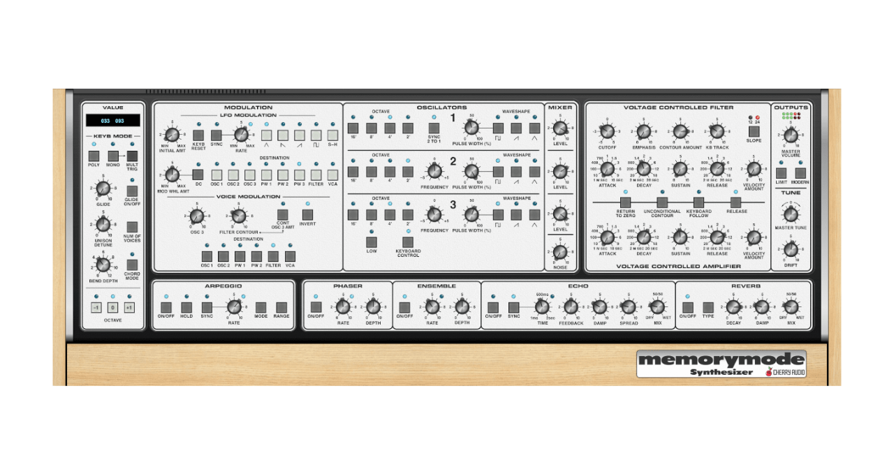 Cherry Audio Memorymode Synthesizer - Afbeelding 2